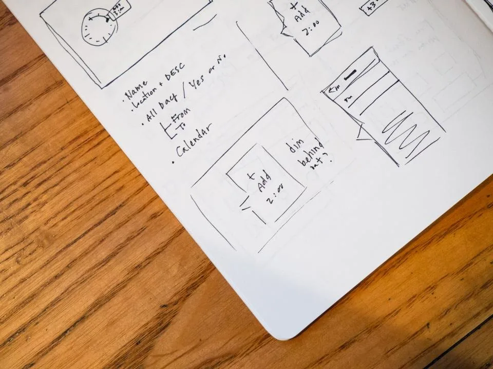 printed documents, a clipboard and a pen spread across a desk