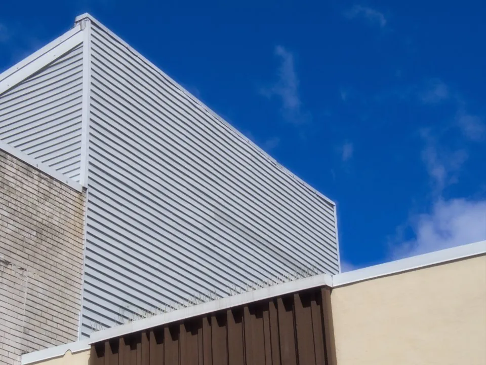 the exterior of a modern office building