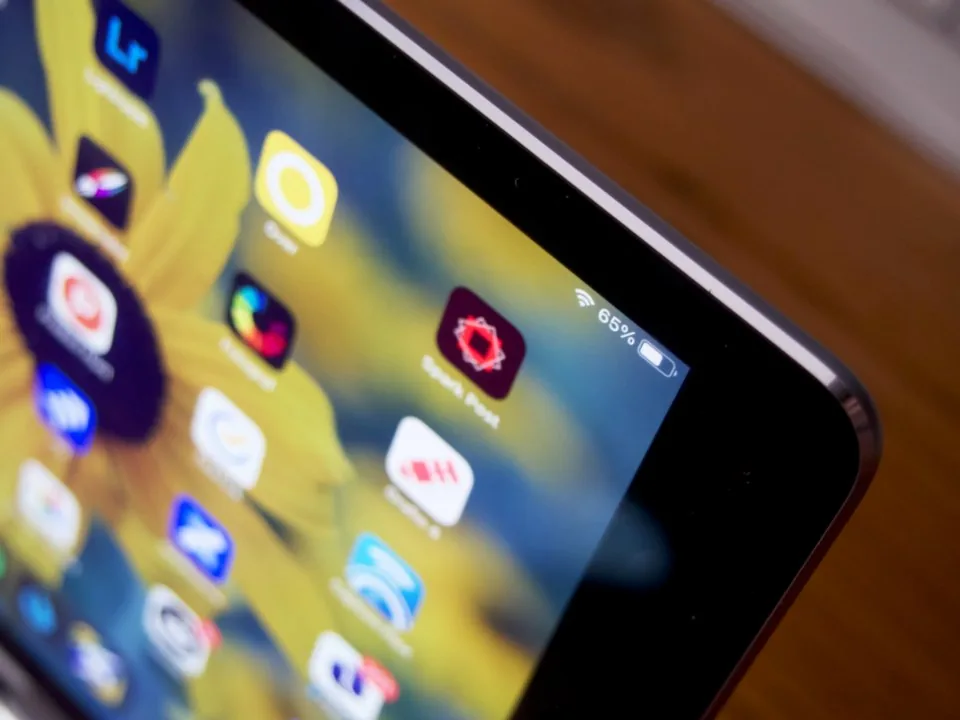 a close view of a screen showing an application's interface